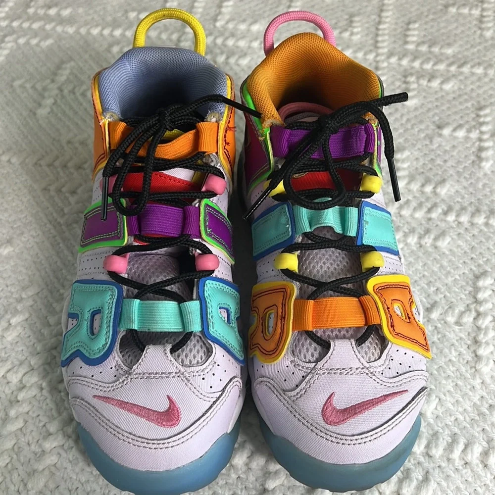 Nike Air. More uptempo multicolored sneakers 4Y